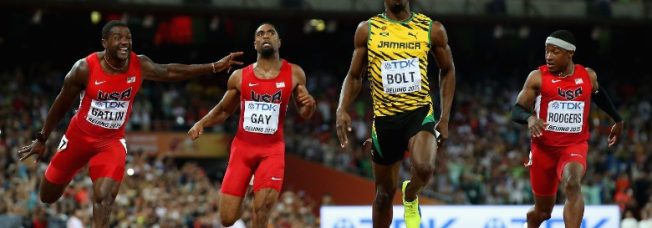 Bolt beats Gatlin at World Athletics Championships