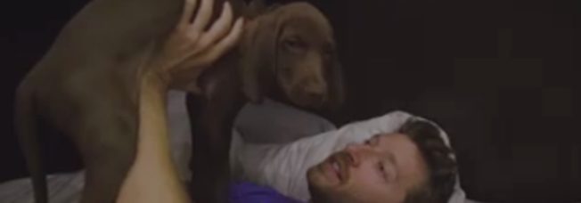 Cuteness Alert! Watch Brett Eldredge and Puppy Edgar Prep for Big Show