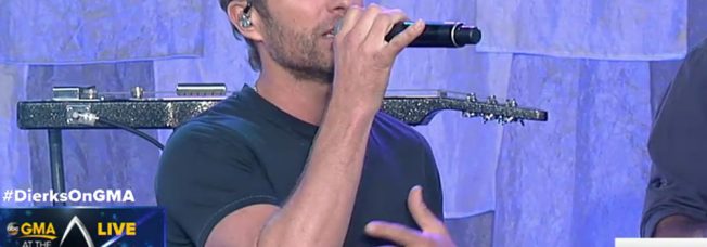 Watch Dierks Bentley Brighten Up Nashville With a Dark Performance of “Black” on “GMA”