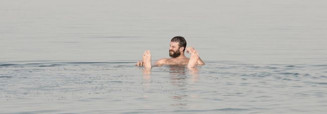 Sam Hunt Recharges Batteries With a Float in the Dead Sea