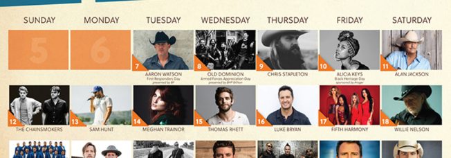 Houston Rodeo Announces Star-Studded 2017 Lineup, Including Willie Nelson, Alan Jackson, Luke Bryan, Thomas Rhett, Sam Hunt, FGL, ZBB, Dierks Bentley, Chris Stapleton & More